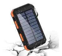 Portable Solar Charger - Usb powerr Bank, Quick Charge Device, Rechargeable Compact Unit | Versatile Travel Gadget For Camping Hiking Backpacking Outdoor emergencyy Road Trip Mobile Electronics
