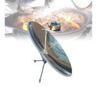 Portable Solar Cooker, 61inch Solar BBQ Grill, Focal Spot Temperature:800-1500°C, Camper Cooker All Season, Outdoor Oven, No Electricity Required