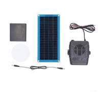 Portable Solar Heater, Solar Powered Heater, 60W Solar Powered Warm Air Blower For Chicken Coop, Dog Cat House & Small Greenhouse(A)