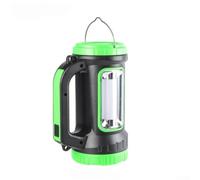 Portable Solar LED Flashlight USB Rechargeable for Outdoor | ABS Material, 5 Light Modes, 12-24h Runtime, Portable For Camping Hiking, Green Or Orange