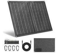 Portable Solar Panel 21W Foldable Solar Panel Charger IP65 Waterproof Solar Panels 23% High Efficiency Fast Charger USB Ports & DC 18V Output Folding Solar Panel for Camping Outdoor Travel Emergency