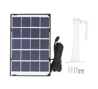 Portable Solar Panel - 5W Semi Flexible Solar Charger, High Conversion Efficiency, Lightweight & Durable Design, Versatile for Cars Caravans Boats Outdoor Use, Includes Bracket &