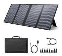 Portable Solar Panel, 60W Foldable Solar Panel Charger for Portable Generator Power Station, Comes with Adjustable Kickstands, DC 18V Output, USB 3.0 and Type-C Ports for Camping Traveling Van RV Trip