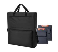 Portable Solar Panel Bag,25.5x22x4.5in,Travel Solar Panel Storage Bag Compatible with Jackery SolarSaga 100,200,Padded Solar Panel Carrier with Pocket & Shoulder Strap,600d Oxford Cloth