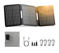 Portable Solar Panel Charger 22W, ZeroKor Foldable Solar Panel Kit with DC USB C USB A Out for Phone Pad Power Bank Smart Device, High Efficiency Waterproof Panel for Camping Backpacking Hiking