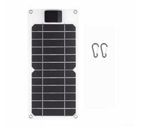 Portable Solar Panel Charger 6W 5V USB Outdoor Phone Charging Pad High Efficiency Monocrystalline Silicon for Mobile Power GPS Sports Camera Camping(white)