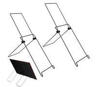 Portable Solar Panel Stand - 2 Pieces Solar Panel Mounting Bracket, Foldable Panels Support, Easy To Transport Ground Bracket, Lightweight Sturdy Outdoor Folding Rack For Walking Climbing Hiking