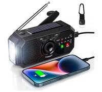 Portable Solar Radio, Emergency Kits first Aid Radio with Crank, Dynamo AM/FM Radio,Blackout Power station,USB Phone Charger