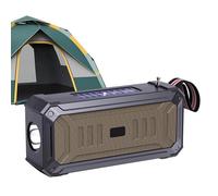 Portable Solar Speaker - Waterproof Wireless Speaker for Outdoor | Shockproof Solar Speaker with High Fidelity Sound for Hiking, Travel, Cycling and Beach