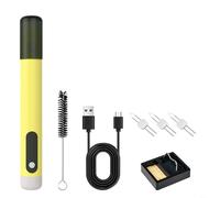 Portable Soldering Iron Kit With 1100mAh Battery And Fast Heating For Jewelry Beading Wax Melting Thread Repair Crafting Projects(Yellow)