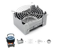 Portable Solid Fuel Stove, Mini Lightweight Compact Foldable Alcohol Stove Pocket Camping Stoves for Alone Camp, Hiking, Backpacking, Emergency, Picnic, BBQ, Boil, Hot Meal (Silvery2)