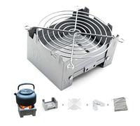 Portable Solid Fuel Stove, Mini Lightweight Compact Foldable Alcohol Stove Pocket Camping Stoves for Alone Camp, Hiking, Backpacking, Emergency, Picnic, BBQ, Boil, Hot Meal (Silvery3)