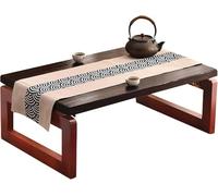 Portable Solid Wood Foldable Coffee Table - Versatile Japanese Kotatsu Dining Table for Cozy Floor Seating & Tea Enjoyment - Ideal for Smals and Modern Living