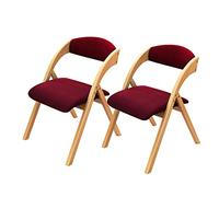 Portable Solid Wood Folding Chair with Padded Seat for Dining Office Home & Outdoor Events Lightweight & table Seating Solut