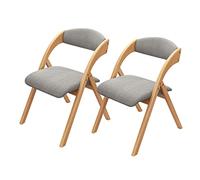 Portable Solid Wood Folding Chair with Padded Seat Ideal for Dining Office Home & Outdoor Events table & Space Saving Design