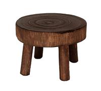 Portable Solid Wood Foot Rest Ottoman - Retro Low Step Stool for Bathroom & Bedroom Sturdy & Easy to Move Ideal Small Sofa Stool for Comfort & Style Versatile Furniture