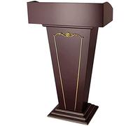 Portable Solid Wood Lectern Stand - Office Conference Podium Hotel Welcome Desk Customer Service Table Adjustable Height Ideal for Presentations & Events
