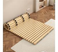 Portable Solid Wood Rollable Bed Board, Foldable Slatted Futon Frame for Bedroom & Living Room, 74.8x35.4in, Easy Storage & Setup, Durable and Lightweight Design