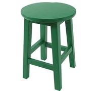 Portable Solid Wood Small Stool Round Bedroom & Household Stool Simple Coffee Table Seat Lightweight & Durable Green 30x40cm Ideal for Home Decor & Space Saving