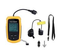 Portable Sonar Fish Finder, Hand - Held Depth Finder with Color LCD Display, Fish Location and Bottom Structure Detector with Alarm, for Freshwater and Saltwater Fishing