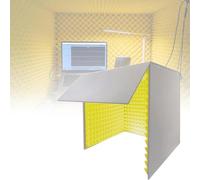 Portable Sound Booth/Recording Booth, Isolation Room For Home Studio, Shield, For Condenser Mic, Recording Sing(Yellow)