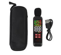 Portable Sound Level Meter with LCD Color Display and AC Weighting - Noise Decibel Tester with 1.5 dB Accuracy - Fast and Slow Response Speed for Home Construction Site and