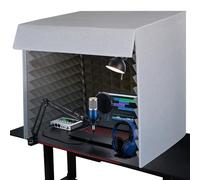 Portable Sound Proof Box, 23.6 Inch Large Professional Vocal Booth,Foldable Microphone Isolation Shield with Thickened Dense Acoustic Foam for Podcast, Singing