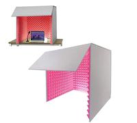 Portable Sound Recording Shield Box, Isolation Booth, Portable Recording Booth, High Density Absorbent Foam, For Studio, Blog, Vocal Use, Acoustical Treatments