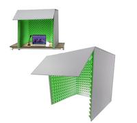 Portable Sound Recording Shield Box, Isolation Booth, Portable Recording Booth, High Density Absorbent Foam, For Studio, Blog, Vocal Use, Acoustical Treatments