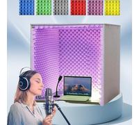 Portable Sound Recording Vocal Booth Box Desktop Soundproof Cover Vocal Booth Isolation Booth, for Sound Recording Podcasts Singing ，meeting live space
