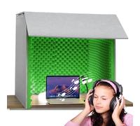 Portable Sound Recording Vocal Booth Box Soundproof Cover Desktop Soundproof Booth Thickened Dense Acoustic Foam Easy To Assemble for Sound Recording Podcasts Singing