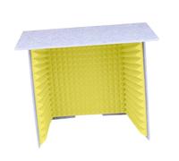 ＡＷＨＡＯ Portable Soundproof Booth Insulation Cover, Foam Panels, Studio Sound Recording, Stable, Self-built, Absorbs Voices, Gray Yellow