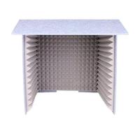 ＡＷＨＡＯ Portable Soundproof Booth Insulation Cover, Foam Panels, Studio Sound Recording, Stable, Self-built, Absorbs Voices, Gray