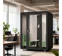 Portable Soundproof Pod for Private Phone Calls and Single Person Workspace with Sound Isolation