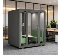 Portable Soundproof Pod for Private Phone Calls and Single Person Workspace with Sound Isolation
