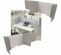 Portable Soundproof Privacy Panels 2Pack Acoustic Partition 60/80/100 cm FreeStanding Desk Dividers Ideal for Offices Schools Libraries NoiseReducing Shield