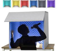Portable Soundproof Recording Booth Desktop Isolation Box for Music Studio & Home Use Noise Reduction Cover for Clear Audio Recording Ideal for Musicians & Podcasters