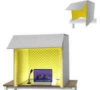 Portable Soundproof Recording Booth, Desktop Microphone Isolation Box for Echo-Free Vocals, Perfect for Home and On-the-Go Sound Engineering