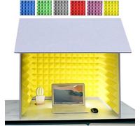 Portable Soundproof Recording Booth for Music Studios Podcasts & Vocals Desktop Acoustic Box for Home Recording & Streaming