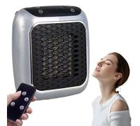 Portable Space Heaters, With Remote Control, Rapid Ceramic Heating In 3 Seconds, Ptc Ceramic Heating Element, 12 Hour Timing (1pc)