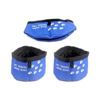 Portable Space Saving Dogs Bowl with Lanyard Travel Pet Feeding Water Dish for Outside Adventure Large Capacity