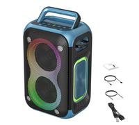 Portable Speaker, 60W High Power Bluetooth Speaker, 8000mAh Battery with RGB Lights, Ideal for Home Outdoors Party (Blue)