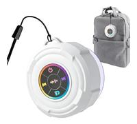 Portable Speaker - 8cm Suction Cup Audio Device, LED Light Sound Box, Waterproof Compact Speaker | Shower Music Player For Camping Beach Pool Outdoor Boating Hiking Swimming Fun Device