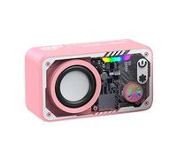 Portable Speaker,Audio with LED Light | Robot Style Wireless Speaker with 3D Surround Sound and Colorful LED for Beach, Party, Camping