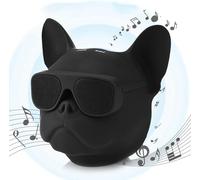 Portable Speaker, Bluetooth5.0 French Bulldog Speaker, Portable Dog Shaped Stereo Sound Music Player with Radio Function, USB Wireless Speaker for Home Party Cafe