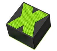 Portable Speaker, Mini Wireless Speaker with Thumpy Bass and Loud Volume, Long-Hour Playtime, Compact 2 x 2 x 1.4 in / 50 x 50 x 36 mm Size, ABS Body, Black, Easy to Carry