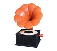 Portable Speaker - Vintage Speaker for Turntable, Portable Music Player with 3 Light Modes and Wireless Connection for Use in Bedroom, Kitchen, Home and Environment
