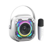 Portable Speaker with Microphone Singing Devices Music Amplifier | Kids' Karaoke Machines With Mike Handle, Outdoor Boombox, Singing Device RGB Lights for Outdoor, Adults, Kids, All