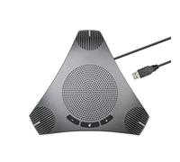 Portable Speakerphone, Conference Speaker Microphone, 360° Voice Pickup Microphone USB Speakerphone, Plug and Play, Noise Reduction Conference Mic Compatible with Leading Platforms, Home Office