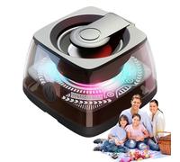Portable Speakers,Magnetic Speaker,Stereo Speaker | Phone Player Color Light Color Wireless RGB Magnetic Stereo Music Player for Outdoor Shower.